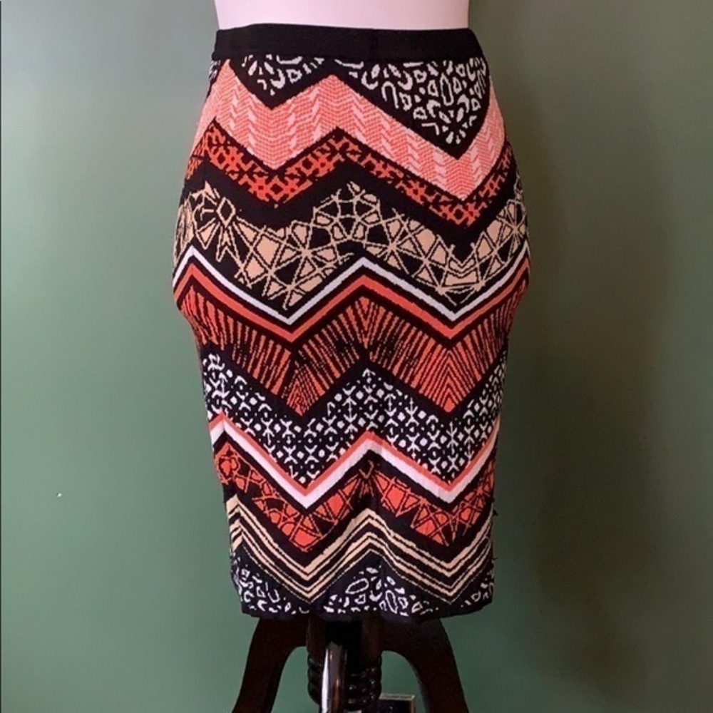 Jealous Tomato tribal print Bodycon mini  skirt SMALL